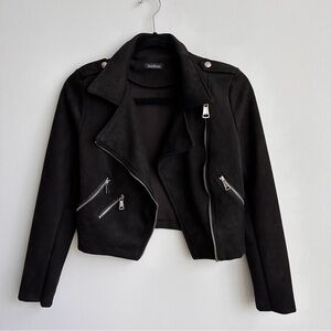 Black Suede Jacket, Womens Small